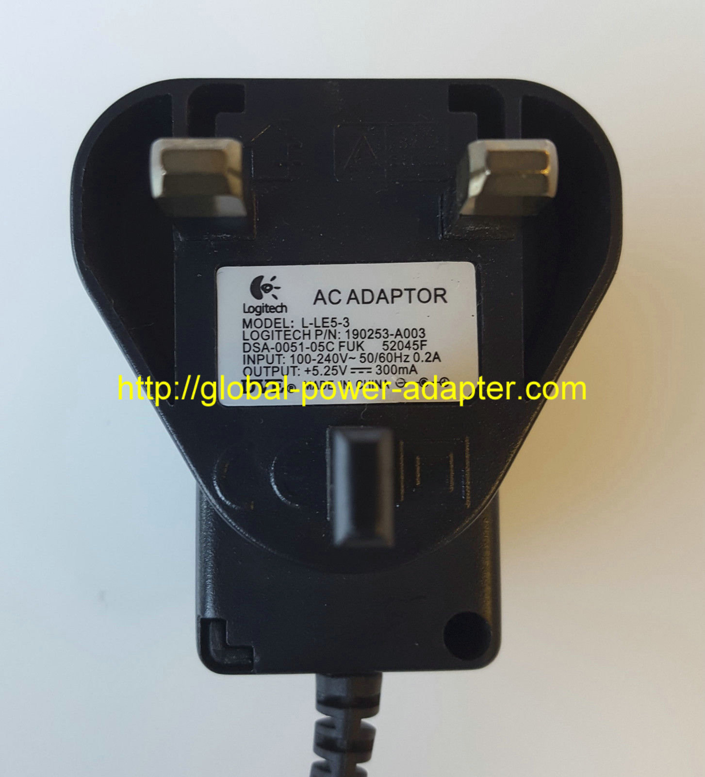 *Brand NEW* 5.25V 300mA AC/DC ADAPTER LOGITECH 190253-A003 L-LE5-3 POWER SUPPLY